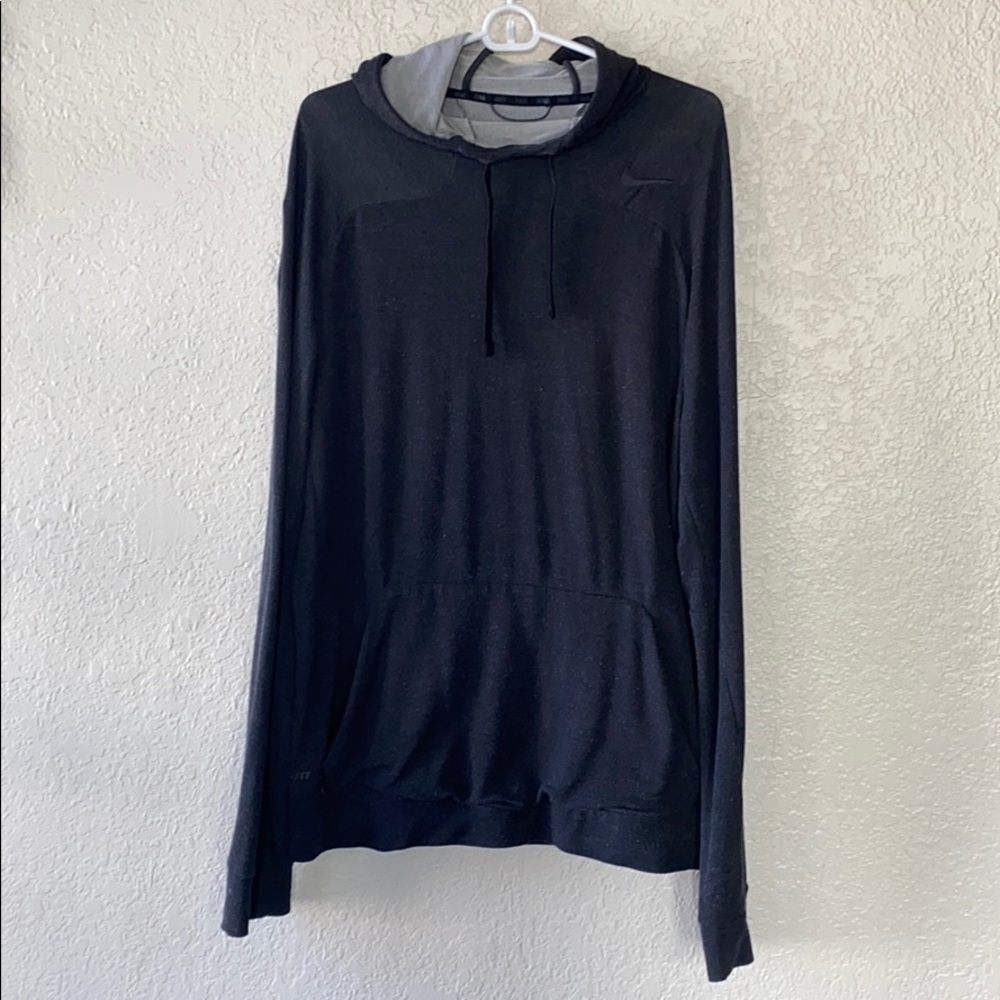 Black Grey Thin Nike Hoodie
